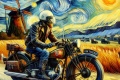 moto Van Gogh retrouve